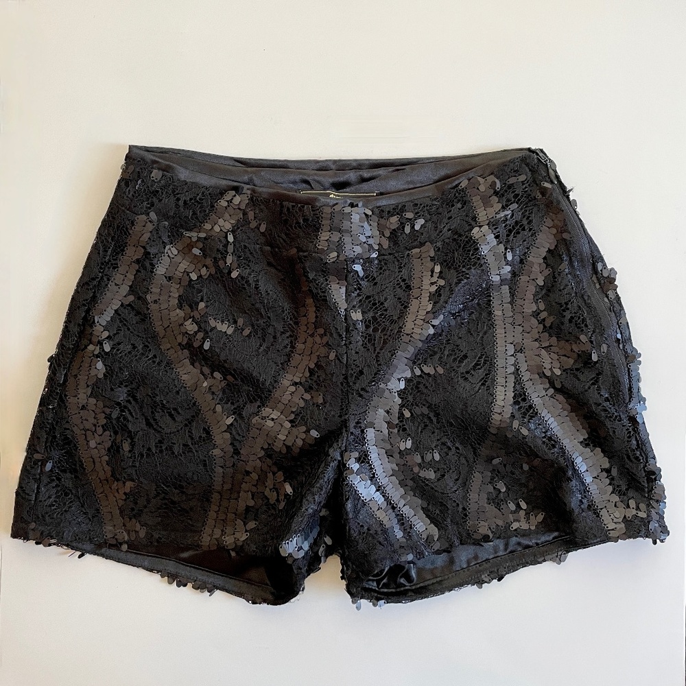 Sequin Lace Shorts